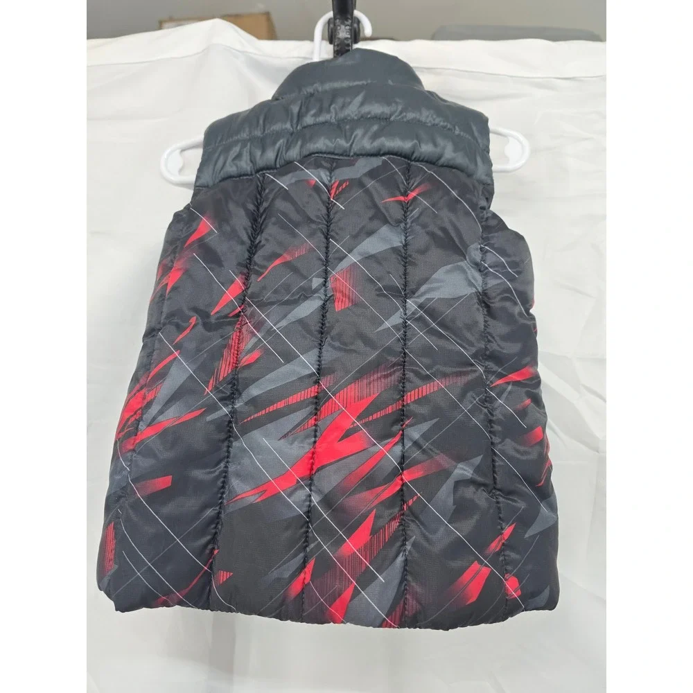 Spyder Kids Puffer Vest Gray Red‎ Spider Logo Size 18M